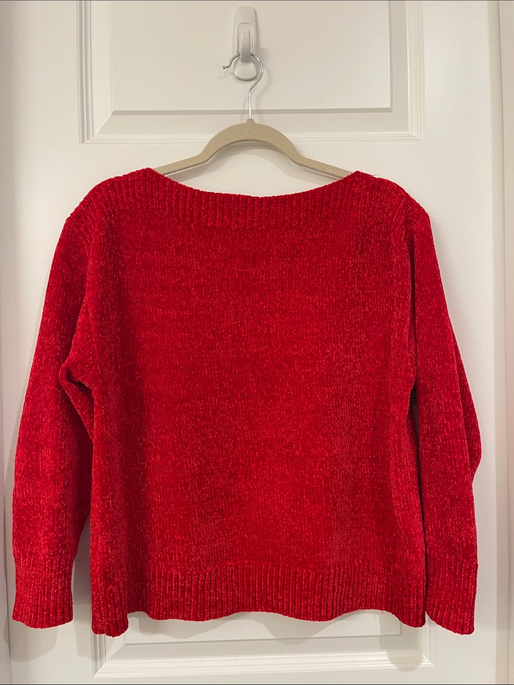 Tommy Bahama Plush Chenille Boat Neck Sweater in Red